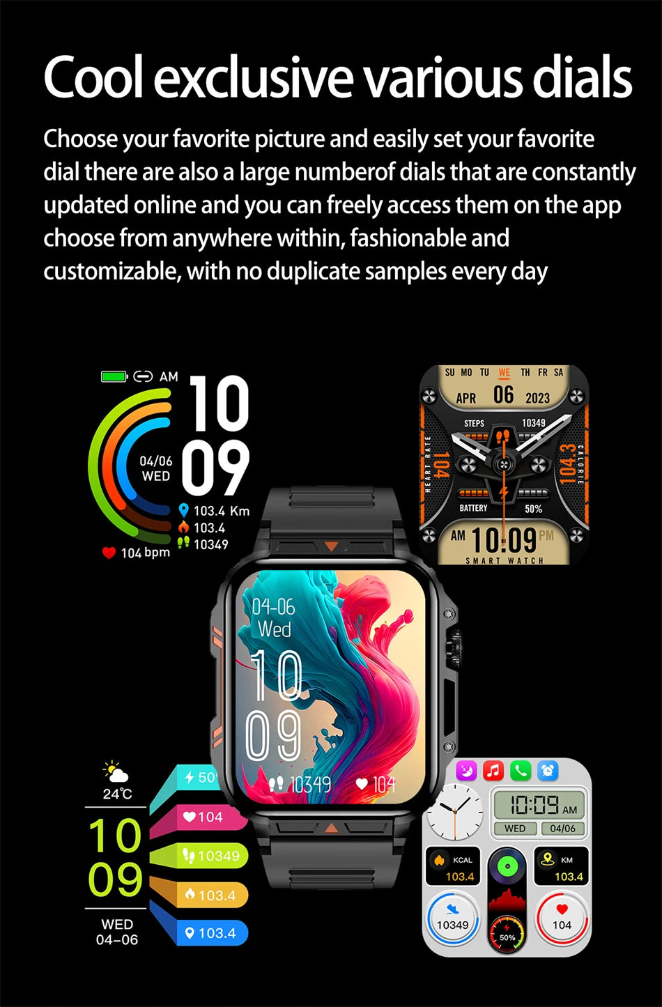 2024 New Military Man Smart Watch