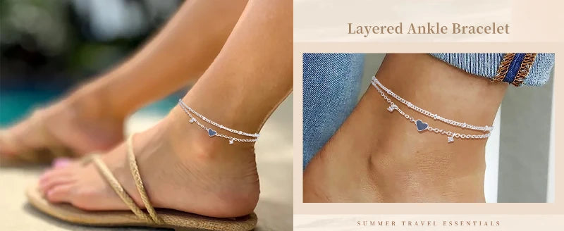 Solly 925 Sliver Plated Anklet Bracelets