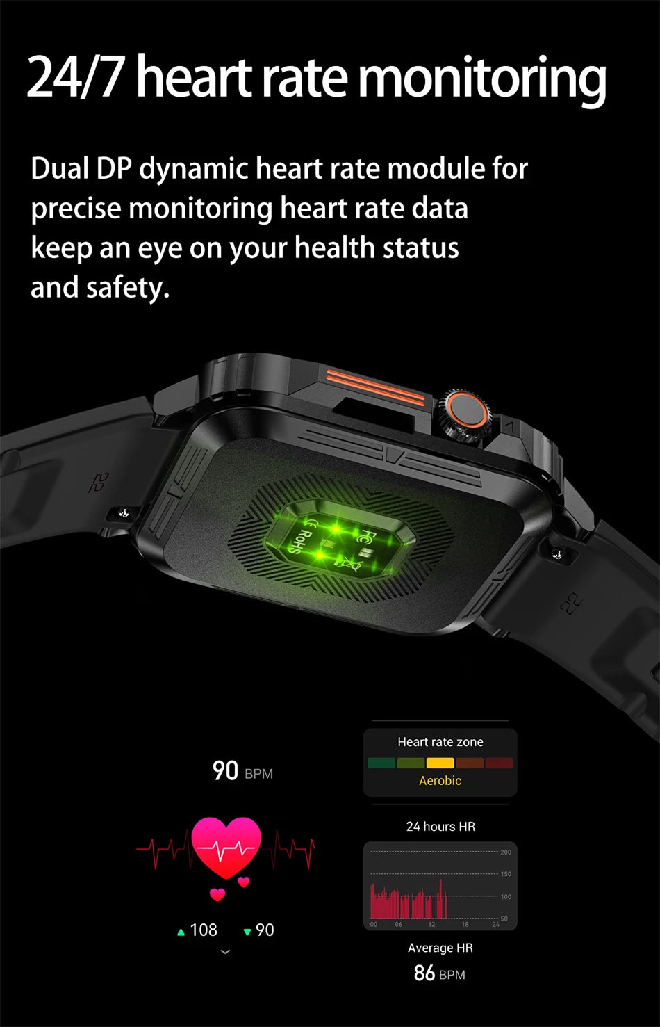 2024 New Military Man Smart Watch