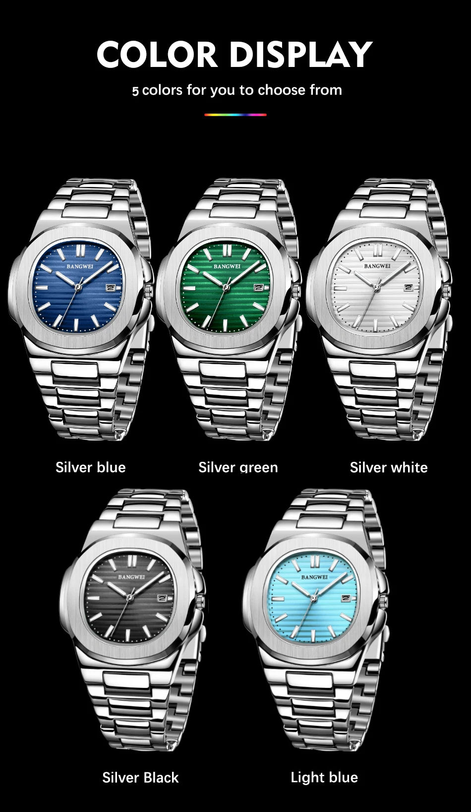 2024 New Luxury Men Watches 30M Waterproof Automatic