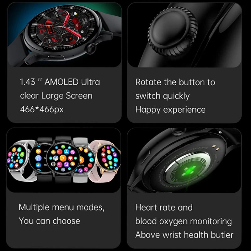 2024 True AMOLED Smart Watch Ladies