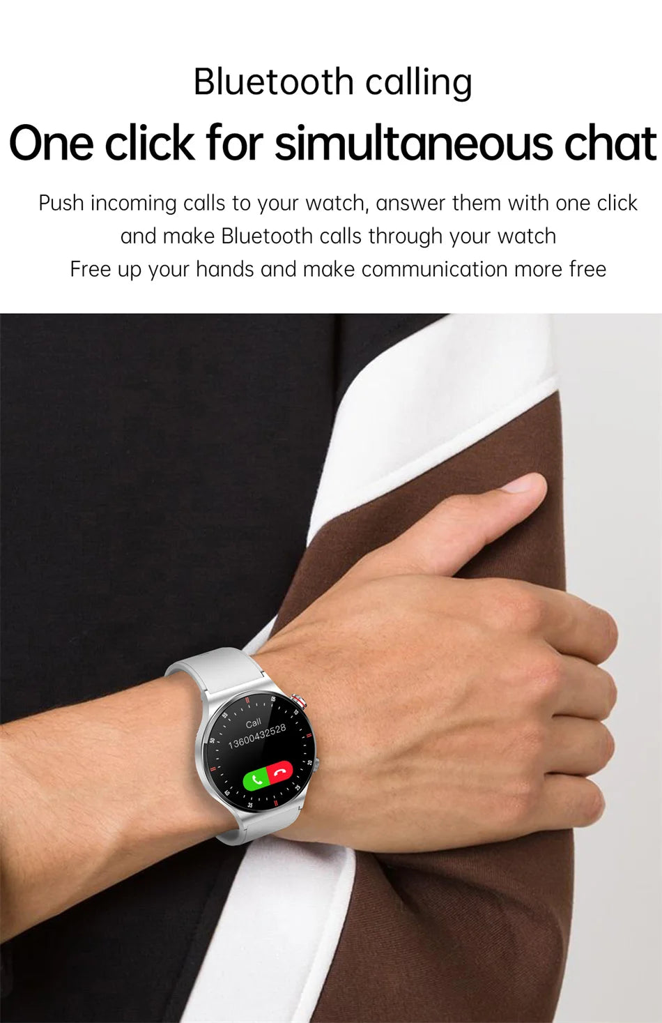 GPS ECG+PPG Bluetooth Call Smartwatch Sports